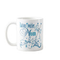 Baton Twirler Mom Swirly mugs