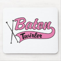 Baton Twirler Mouse Pads