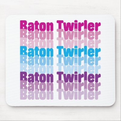 Baton Twirler Mouse Pads by DanceTwirlObsessions