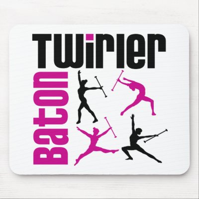 Baton Twirler Square Mouse Pad by DanceTwirlObsessions