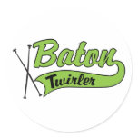 Baton Twirler Stickers