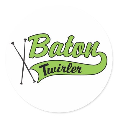 Baton Twirler Stickers by DanceTwirlObsessions