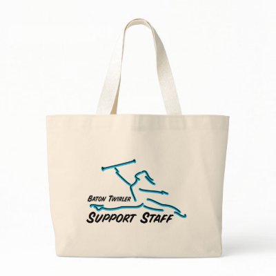 Baton Twirler Support Staff Tote Bag by DanceTwirlObsessions
