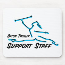 Baton Twirler Support Staff Mouse Mats