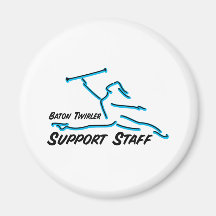Baton Twirler Support Staff Refrigerator Magnet