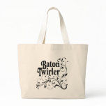 Baton Twirler Swirly Canvas Bags