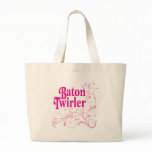 Baton Twirler Swirly Tote Bag