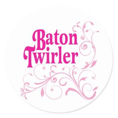 Baton Twirler Swirly Sticker by DanceTwirlObsessions