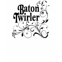 Baton Twirler Swirly t-shirts
