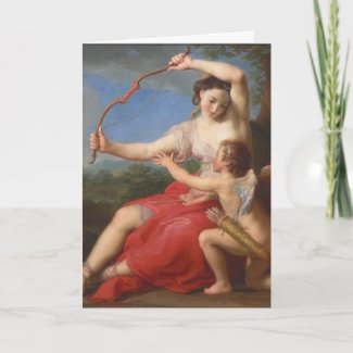 Batoni 1708-1787 Diana & Cupid Card card