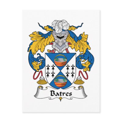 Batres Family Crest Post Cards by coatsofarms