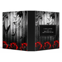 Bats and Roses Goth Binder