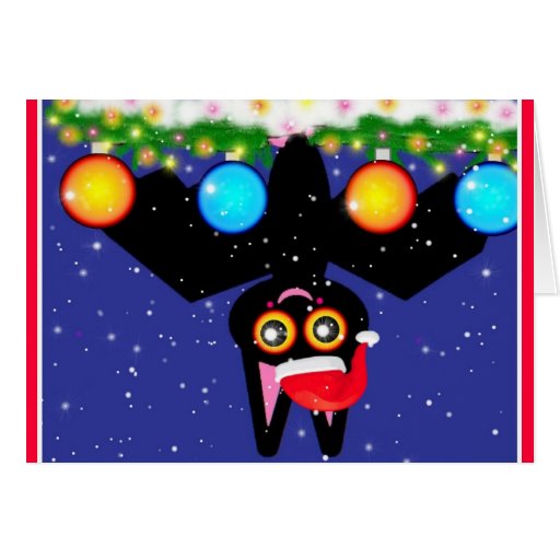 Bats First Christmas Card Zazzle