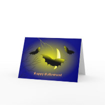 Bats Halloween Card