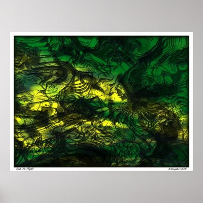 Bats In Flight Posters by ascript