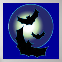 Bats In Flight Print