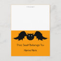 Bats In The Belfry Table Tent postcard
