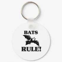 BATS Rule! keychains by AnimalShirts BATS Rule! keychains