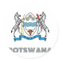 Batswanian Emblem stickers by FlagStore Batswanian Emblem stickers