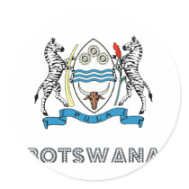 Batswanian Emblem stickers by FlagStore Batswanian Emblem stickers