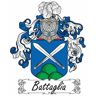 Battaglia Family Crest Tee Shirt by coatsofarms