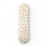 Battenburg Cake Pattern. Pink and Yellow. Custom Skate Board