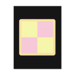 Battenburg Cake. Pink and Yellow. Postcards