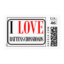 Battens Crossroads, Alabama City Design Postage Stamps