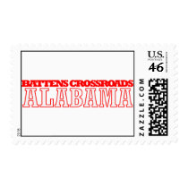 Battens Crossroads, Alabama City Design Postage