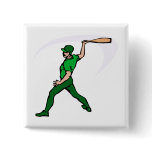 Batter Swing Pinback Buttons