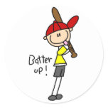 Batter Up Baseball Sticker