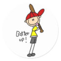 Batter Up Baseball Sticker by stick_figures Batter Up Baseball Sticker