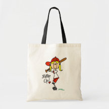 Batter Up Girls Baseball T-shirts and Gifts Canvas Bag