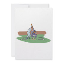 batter up waiting for pitch baseball design personalized announcement