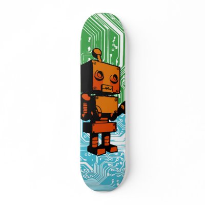 "Batteries Not Included" Skate Deck by Dreamstone_24