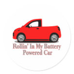 Battery Car Stickers