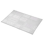 BATTERY gray & pink placemat