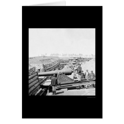 Battery of Parrott Guns at Fort Brady, VA 1864 Card by lc_civilwar