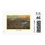Battery Park, NY Panoramic Map - 1873 Postage