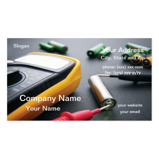 Battery Testing Business Cards