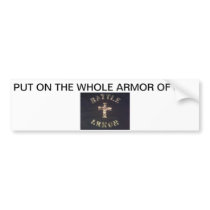 BATTLE ARMOR BUMPER STICKER