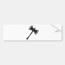 Battle Axe Bumper Sticker