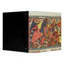 Battle between Crusaders and Moslems 3 Ring Binder