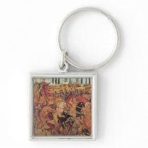 Battle between Darius  and Alexander the Great Keychain
