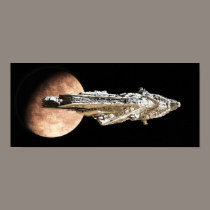 Battle Cruiser Leaving Orbit posters