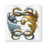 Battle Dragons Fridge Magnets