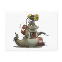 Battle Gator Postcard by stlewis75 Battle Gator Postcard