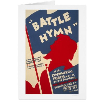 Battle Hymn Harpers Ferry 1938 WPA Card by lc_wpa