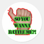 Battle me Fist! Sticker