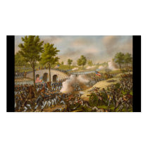 Battle of Antietam--Army of the Potomac: c. 1862 Business Card Template
